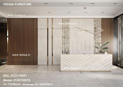 Modern Reception Table Double Reception Desk Gold Reception Desk ...