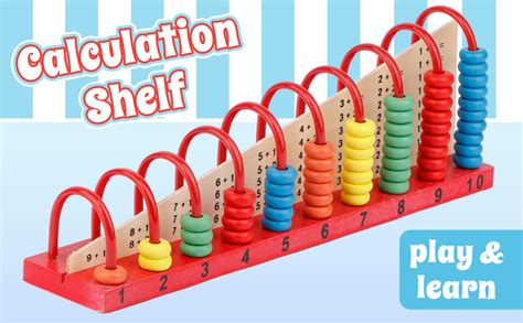 Buy zest 4 toyz Wooden Double-Sided Calculation Shelf Abacus Counting ...