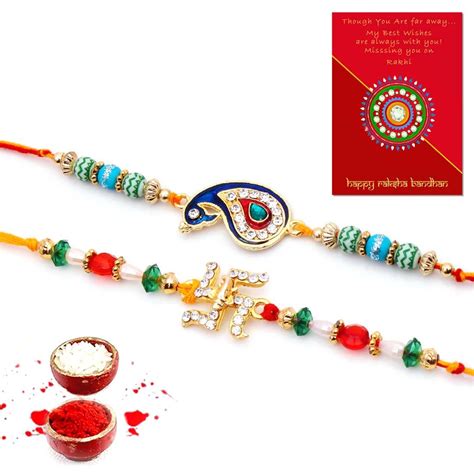 Buy Raksha Bandhan Rakhis Raksha Bandhan Gifts for Brother Rakhi Set ...