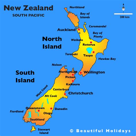 New Zealand Travel Map 的图像结果