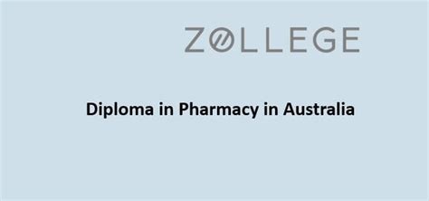 Diploma in Pharmacy in Australia: Fees, Universities, Requirements and Jobs