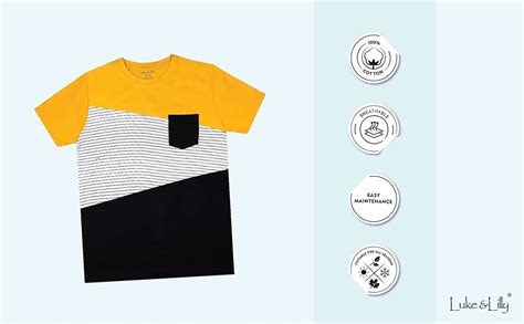 Luke and Lilly Boys Cotton Colorblock Regular Fit T-Shirt Multicolor 7 ...