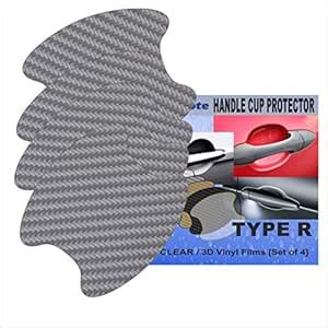 tuf-kote® Car Door Handle Protector 3D Carbon Design Scratch Protection ...
