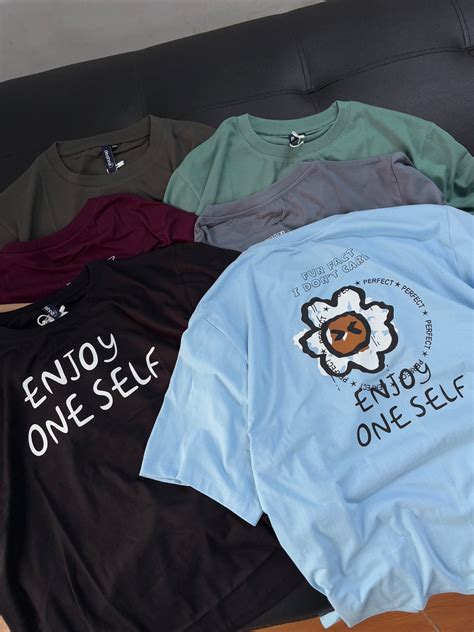 "Enjoy one self" Oversized Tees – Nith Clothing