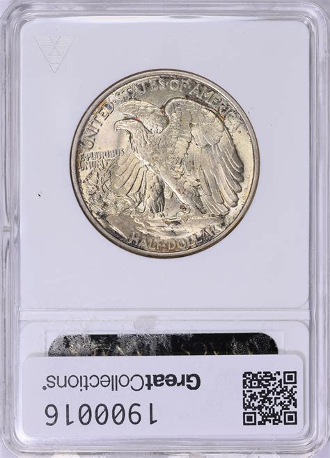 1944 Walking Liberty Half Dollar ANACS MS-63 OH (Toned) (Item 1900016 ...