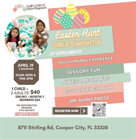 Easter Egg Hunt Explorico Cooper City , Explorico Indoor Playground ...