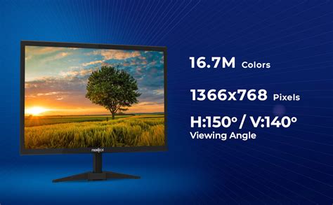 FRONTECH 18.5 Inch HD LED Monitor | Refresh Rate 75 Hz, 1366 x 768 ...