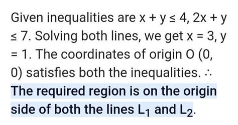 The corner points of the feasible region given by the inequations x y ≤ ...
