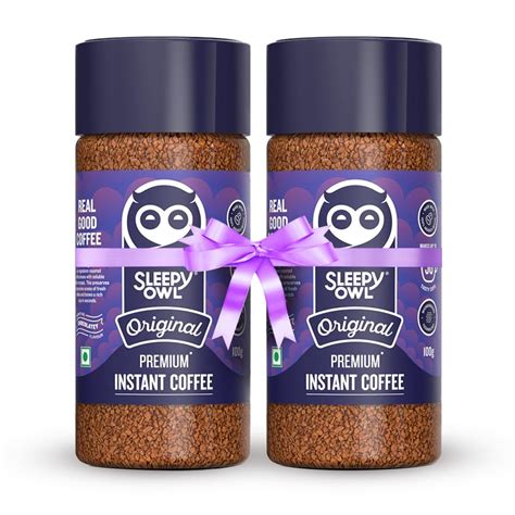 Sleepy Owl Instant Coffee Powder Combo | 100% Arabica Beans | Original ...