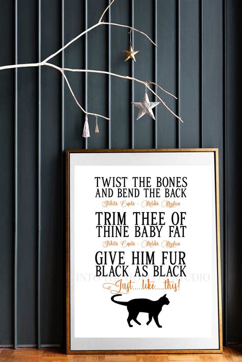 Binx the Cat Spell Sign | Printable Download | Art Print | Hocus Pocus ...