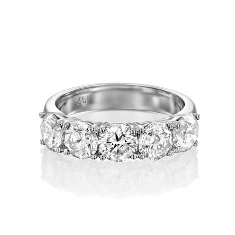 Buy Impressive Five Diamonds Ring, Multistone Ring, Unique Diamond Ring ...
