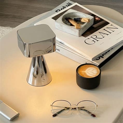 Luxury In Every Reflection With The Chrome Portable Lamp | FIG Living