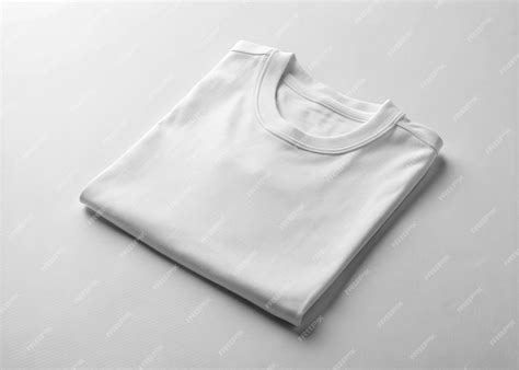 Blank fold tshirt white Blank Folded TShirt Mockup isolated on a White ...