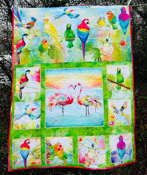 Ready Made Tropic Birds Quilt