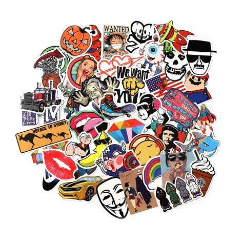 9 Series Stickers 100 pcs/Pack Stickers Variety Vinyl Car Sticker ...