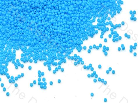 Miyuki Sky Blue Opaque Round Seed Beads