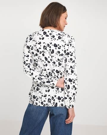 Animal Wrap Bubble Hem Top | Ambrose Wilson