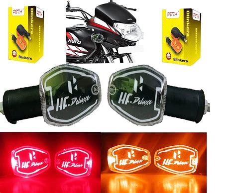 PBTA Premium LED Indicator with HF-Deluxe Logo for Hero HF Deluxe ...