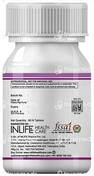 Inlife Vitamin B12 B1 B5 B6 Alpha Lipoic Acid Folic Acid And Inositol ...