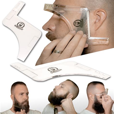 Mr Rugged Beard Shaping Tool - Clear Template Guide for Edging Beards ...
