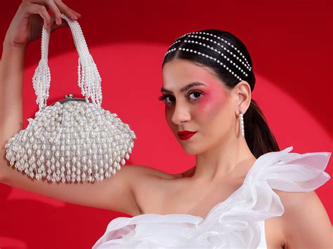 party bags, pearls bag, bridal bags, ladies purse price, white purse ...