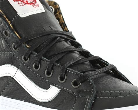 Vans on sale noir cuir