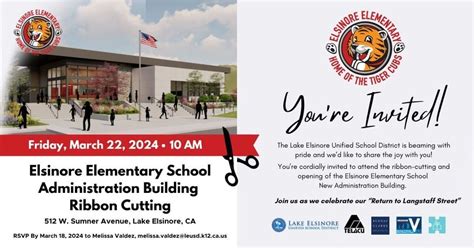 Ribbon Cutting: Elsinore Elementary School Administration Building ...