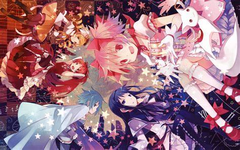 Puella Magi Madoka Magica HD Wallpaper: Magical Girls Unite