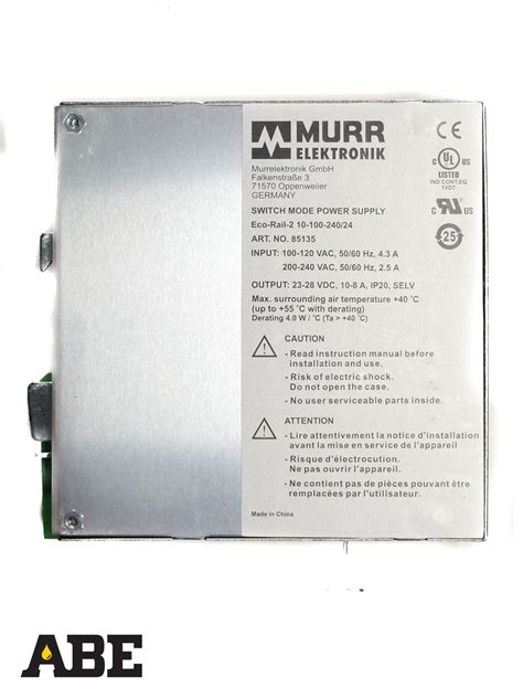 100-240 VAC to 24 VDC Power Supply – ABE Parts