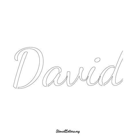 David Free Printable Family Name Stencils with 6 Unique Typography and ...