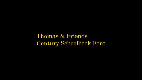 Century Schoolbook Font