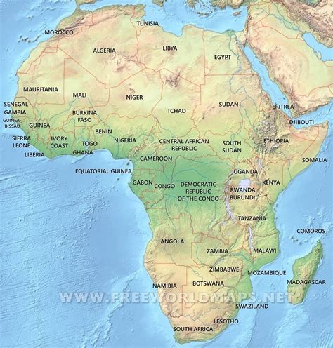 Geographical Map Of Africa Module Twenty, Activity Four – Exploring