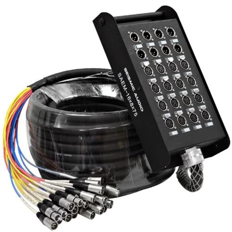 Seismic Audio - 16 Channel XLR SNAKE CABLE 75' long - 16 XLR sends and ...