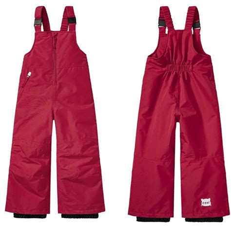 Boys Snow Pants Chest High Snow Bib Overalls Windproof Ripstop Ski ...
