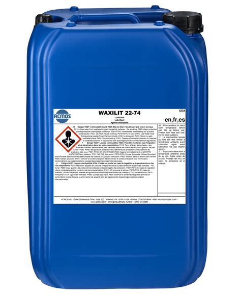 Waxilit 22-74 Moulder Table Lubricant, Non Hazmat - 20 Liter/kg — WSI ...