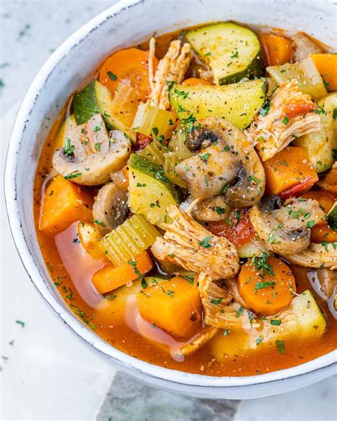 Chicken Vegetable Soup - Healthy Fitness Meals