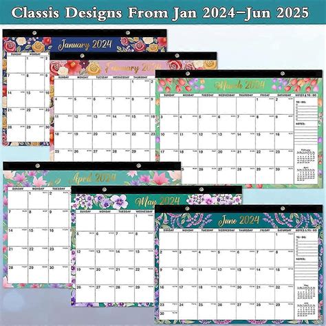 3pcs Calendario 2024 - Calendario da parete 2024, gennaio 2024 - . 2025 ...