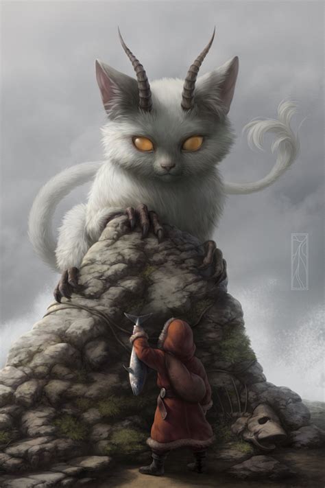 日本神话-猫又：猫又，俗称为猫妖、猫股。在日本神话中是一种有着两条尾巴的黑猫形象，耳朵大而尖，牙齿为双面锯齿型的妖怪，是猫妖的一种，据说有两条 ...