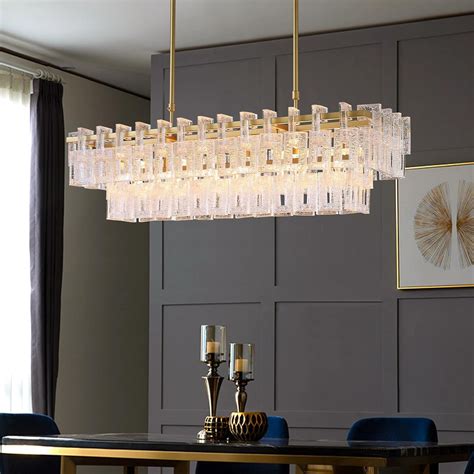 Moooni Modern Rectangular Chandelier - Crystal India | Ubuy