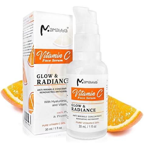 Mamayya Vitamin C Face Serum With Hyaluronic Acid Skin Clearing ...