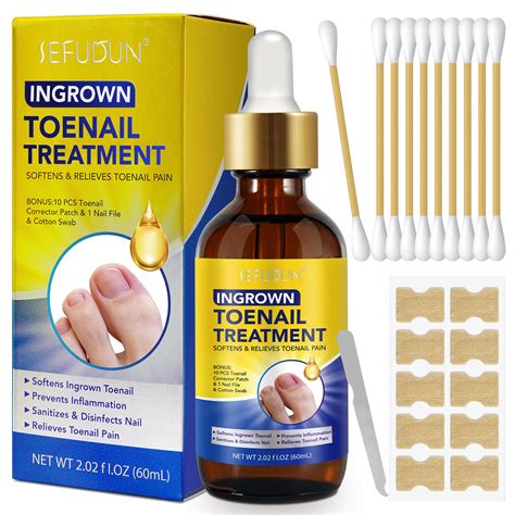 Ingrown Toenail Treatment, 60ml Ingrowing Toenail Kit, Toenail Anti Paronychia Relief Oil ...