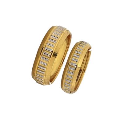 Buy Timeless Elegance: Gold Couple Band Rings for Forever Love – RK ...