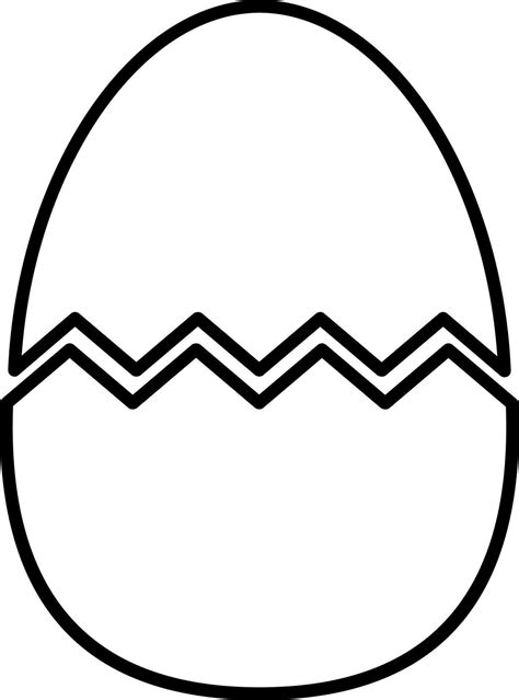 Flat Illustration of a Broken Egg Vector