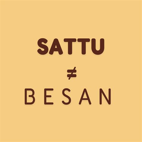 Sattu VS Besan - The common misconception – GutGut