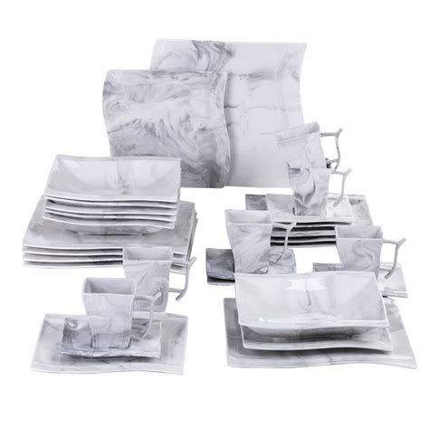 MALACASA Flora 30-Piece Porcelain Dinnerware Set - India | Ubuy