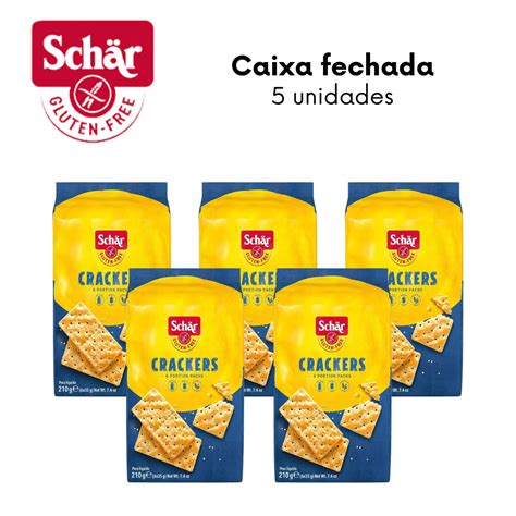 KIT Crackers Dr. Schar 210g – Caixa com 5 unidades - Glúten Pra Quê ...