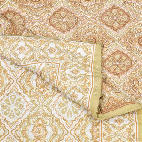 Reversible Quilt Rajai with Golden Corn Dual-Design Print for Stylish ...