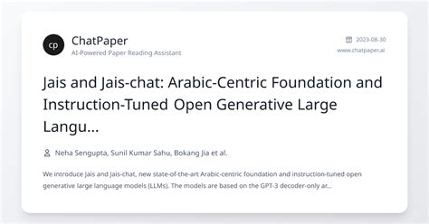 Introducing JAIS: Arabic-centric Large Language Model on Azure 