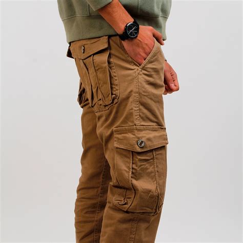 Ripley - PANTALÓN CARGO HOMBRE COLOR MARRÓN