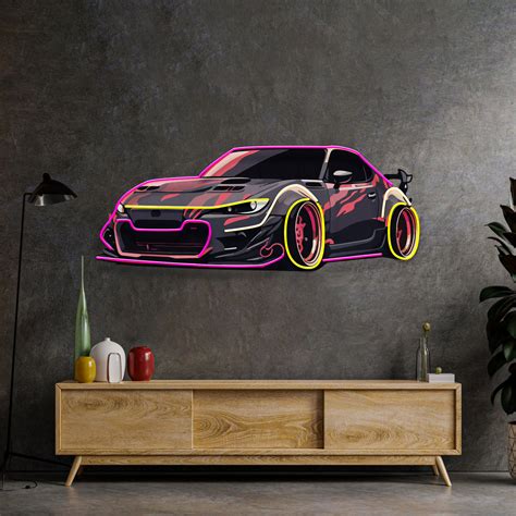Race Drift LED Neon Sign Light Pop Art – acrylicsheetsindia
